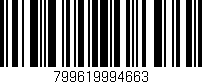 Código de barras (EAN, GTIN, SKU, ISBN): '799619994663'