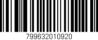 Código de barras (EAN, GTIN, SKU, ISBN): '799632010920'