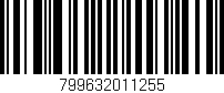 Código de barras (EAN, GTIN, SKU, ISBN): '799632011255'