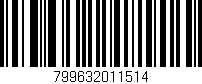 Código de barras (EAN, GTIN, SKU, ISBN): '799632011514'