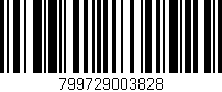 Código de barras (EAN, GTIN, SKU, ISBN): '799729003828'