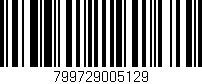 Código de barras (EAN, GTIN, SKU, ISBN): '799729005129'