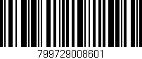 Código de barras (EAN, GTIN, SKU, ISBN): '799729008601'