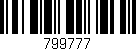 Código de barras (EAN, GTIN, SKU, ISBN): '799777'