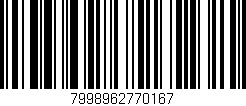 Código de barras (EAN, GTIN, SKU, ISBN): '7998962770167'