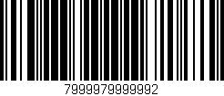 Código de barras (EAN, GTIN, SKU, ISBN): '7999979999992'