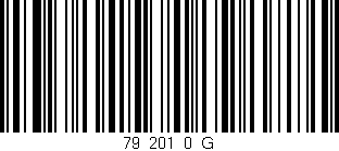 Código de barras (EAN, GTIN, SKU, ISBN): '79_201_0_G'