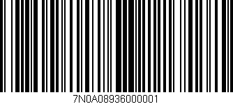 Código de barras (EAN, GTIN, SKU, ISBN): '7N0A08936000001'