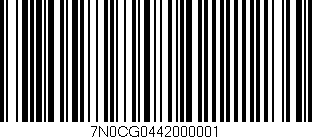 Código de barras (EAN, GTIN, SKU, ISBN): '7N0CG0442000001'