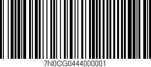 Código de barras (EAN, GTIN, SKU, ISBN): '7N0CG0444000001'