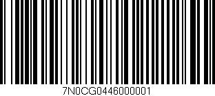 Código de barras (EAN, GTIN, SKU, ISBN): '7N0CG0446000001'
