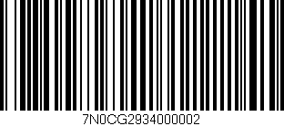 Código de barras (EAN, GTIN, SKU, ISBN): '7N0CG2934000002'