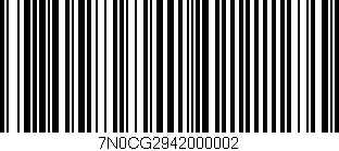 Código de barras (EAN, GTIN, SKU, ISBN): '7N0CG2942000002'