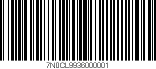 Código de barras (EAN, GTIN, SKU, ISBN): '7N0CL9936000001'