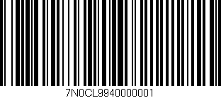 Código de barras (EAN, GTIN, SKU, ISBN): '7N0CL9940000001'