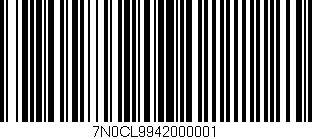 Código de barras (EAN, GTIN, SKU, ISBN): '7N0CL9942000001'