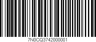 Código de barras (EAN, GTIN, SKU, ISBN): '7N0CQ3742000001'