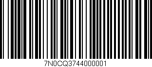 Código de barras (EAN, GTIN, SKU, ISBN): '7N0CQ3744000001'