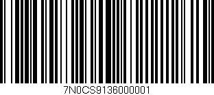 Código de barras (EAN, GTIN, SKU, ISBN): '7N0CS9136000001'