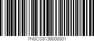 Código de barras (EAN, GTIN, SKU, ISBN): '7N0CS9138000001'