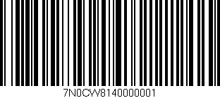 Código de barras (EAN, GTIN, SKU, ISBN): '7N0CW8140000001'