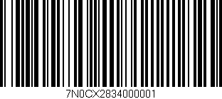 Código de barras (EAN, GTIN, SKU, ISBN): '7N0CX2834000001'