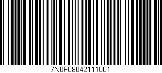 Código de barras (EAN, GTIN, SKU, ISBN): '7N0F08042111001'
