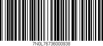 Código de barras (EAN, GTIN, SKU, ISBN): '7N0L76736000938'