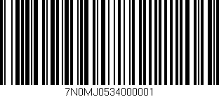 Código de barras (EAN, GTIN, SKU, ISBN): '7N0MJ0534000001'
