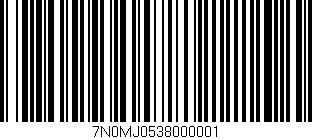 Código de barras (EAN, GTIN, SKU, ISBN): '7N0MJ0538000001'