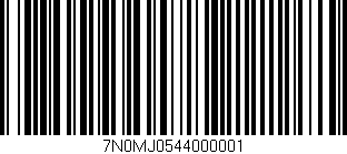 Código de barras (EAN, GTIN, SKU, ISBN): '7N0MJ0544000001'