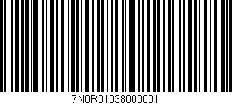 Código de barras (EAN, GTIN, SKU, ISBN): '7N0R01038000001'