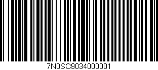 Código de barras (EAN, GTIN, SKU, ISBN): '7N0SC9034000001'