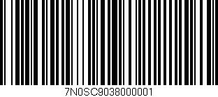 Código de barras (EAN, GTIN, SKU, ISBN): '7N0SC9038000001'