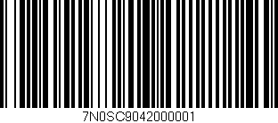 Código de barras (EAN, GTIN, SKU, ISBN): '7N0SC9042000001'