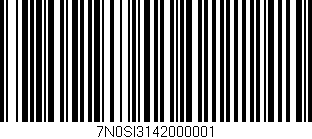 Código de barras (EAN, GTIN, SKU, ISBN): '7N0SI3142000001'