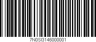 Código de barras (EAN, GTIN, SKU, ISBN): '7N0SI3146000001'