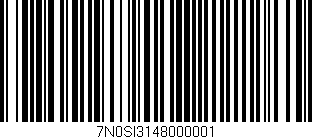 Código de barras (EAN, GTIN, SKU, ISBN): '7N0SI3148000001'