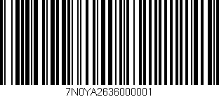 Código de barras (EAN, GTIN, SKU, ISBN): '7N0YA2636000001'