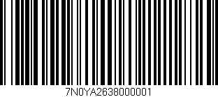 Código de barras (EAN, GTIN, SKU, ISBN): '7N0YA2638000001'