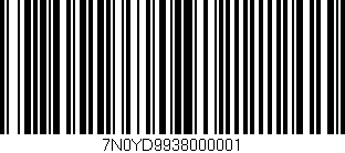 Código de barras (EAN, GTIN, SKU, ISBN): '7N0YD9938000001'