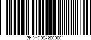 Código de barras (EAN, GTIN, SKU, ISBN): '7N0YD9942000001'