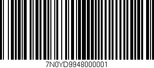Código de barras (EAN, GTIN, SKU, ISBN): '7N0YD9948000001'