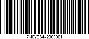 Código de barras (EAN, GTIN, SKU, ISBN): '7N0YE6442000001'