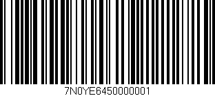 Código de barras (EAN, GTIN, SKU, ISBN): '7N0YE6450000001'