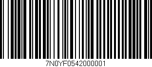 Código de barras (EAN, GTIN, SKU, ISBN): '7N0YF0542000001'