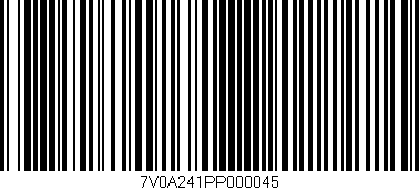 Código de barras (EAN, GTIN, SKU, ISBN): '7V0A241PP000045'