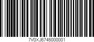 Código de barras (EAN, GTIN, SKU, ISBN): '7V0XJ6746000001'