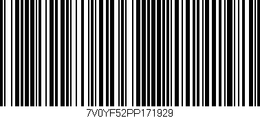 Código de barras (EAN, GTIN, SKU, ISBN): '7V0YF52PP171929'