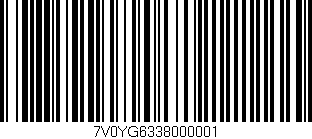 Código de barras (EAN, GTIN, SKU, ISBN): '7V0YG6338000001'